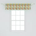 thumbnail image 2 of Ambesonne Bicycle Window Valance, Geometric and Colorful, 42" x 12", Multicolor, 2 of 3