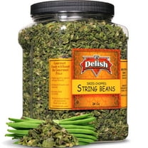 Dried Chopped String Beans by Its Delish, 24 OZ Jumbo Container  Dehydrated Cut Green Bean Vegetables  Dried Veggies For Cooking, Camping, Emergency Supply, Soups, Stir Fry  No Salt, Vegan, Kosher
