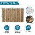 thumbnail image 6 of Country Farmhouse Placemats Set of 8, Vintage Plants Lines Pattern Brown Placemats for Dining Table, Place Mats for Kitchen Tabletop, Waterproof Wipeable Dining Table Mats Set, 6 of 9
