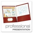 thumbnail image 2 of High Gloss Laminated Paperboard Folder, 100-Sheet Capacity, 11 X 8.5, Crimson, 25/box | Bundle of 10 Boxes, 2 of 6