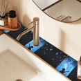thumbnail image 2 of Yayeee Faucet Mat for Kitchen Sink 14.7" Diatomite Long Splash Guard Pad, Blue Butterfly, 2 of 7