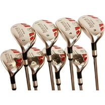 Left Handed - Senior Women's Golf Clubs All Ladies iDrive Hybrids Complete Set Includes: #3, 4, 5, 6, 7, 8, 9, PW. Lady L Flex New Utility Easy Oversized Clubs. Perfect for 55  Years Old