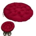 thumbnail image 5 of LShunze Swing Egg Chair Cushions Outdoor Large Hanging Hammock Chair Seat Cushion with Adjustable Headrest Waterproof Large Round Rattan Papasan Chair Pad, 5 of 8