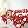 thumbnail image 5 of Manfei Kawaii Santa Claus Bedding Comforter Set for Kids, Cartoon Christmas Tree Twin Comforter Sets, Winter Festival Reversible Bedding Set, Super Cozy Room Decor, 2pcs, 5 of 9