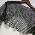 thumbnail image 5 of TINYSOME Women Rhinestones Mesh Long Sleeve T-Shirts See Through Hollow Fishnet Bikini Cover Up Crop Top Body Jewelry Clubwear, 5 of 19