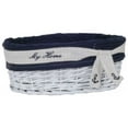 thumbnail image 3 of 14.5" x 20" x 23" WhiteBlueOvalWillow Basket Set of 5, 3 of 3