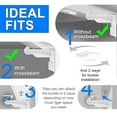 thumbnail image 4 of 12 Pack Child Proofing Cabinet Locks White,Baby Safety Latches with Strong Adhesive,Baby Proof Latch Lock for Kitchen Cabinets Cupboards Drawers Doo, 4 of 5