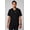 Black, variant on Men's Helix Scrub Top, 1-Pocket - MotionTech Fabric, Wrinkle-Resist, Chest Pocket, Regular Fit, Short Sleeve (Sizes Vary)