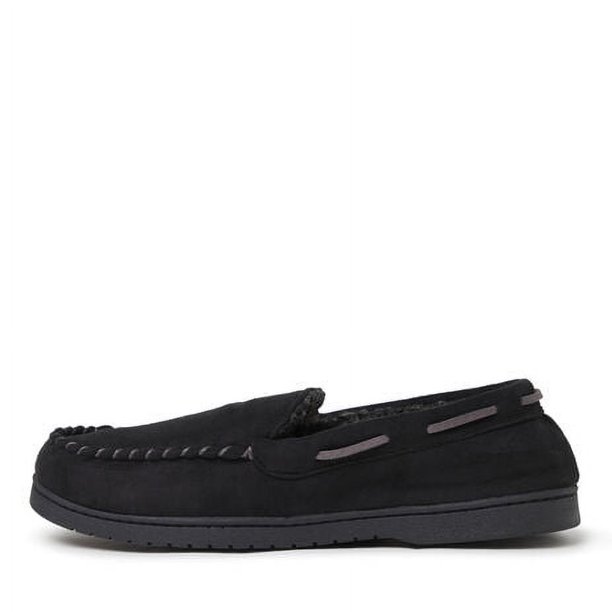 Dearfoams Men's Keaton Microsuede Moccasin House Shoe Slipper