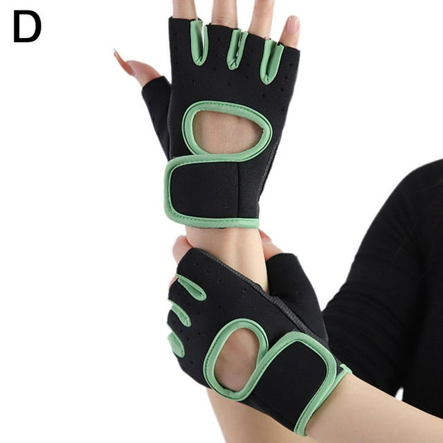 1Pair Gym Gloves Weightlifting Gloves Sports Half Finger G Ridding D2P4 P7--