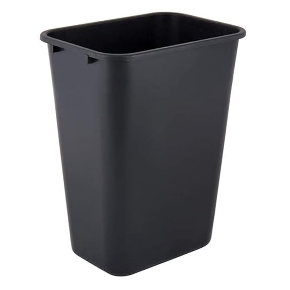 41 Qt. / 10 Gallon / 38 Liters Black Rectangular Wastebasket. Trash Bin Kitchen Trash Can Recycling Bins Plastic Bin Garbage Can.
