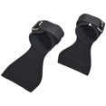 thumbnail image 4 of LOVIVER Height Levage Heavy Duty Power Levage pour les Soulevés de Terre Poignet en Cuir Réglable Noir M, 4 of 7
