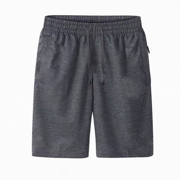 Ymyiu Mens Summer Shorts Mens Casual Shorts Drawstring Shorts Stretch Elastic Waist Summer Beach Golf Shorts Size 3XL(Gray, 3XL)