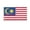 3x5 ft Polyester Flag, variant on AGAS Malaysia Flag 12x18 inch - 24" Wood Pole 100% Polyester Double Stitched Malaysian National Mini Handheld Flag