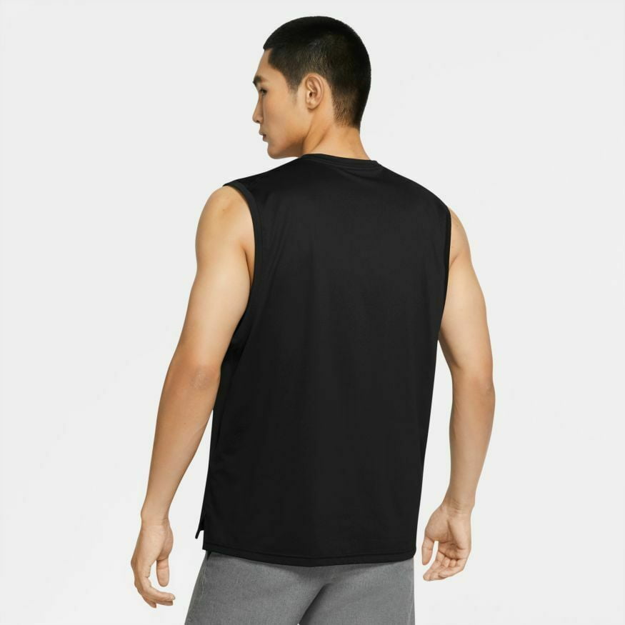 Apellido Sombra pavimento Nike Pro Men's Dri-FIT Sleeveless Tank Top CZ1184-010 Black - Walmart.com