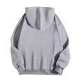 thumbnail image 6 of Atogsazn Womens Hoodies Casual Long Sleeve Letter Printed Hooded Sweatshirt Fall Loose Pullover Tops Clothing Light Gray XL Fashion, 6 of 6
