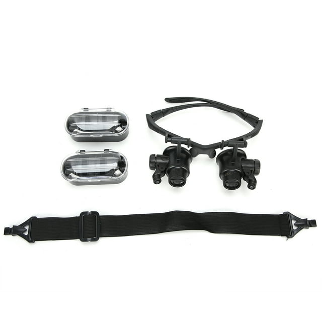 Lupa de cabeza con luz LED para reparación de relojes (10x, 15x, 20x y 25x) (9892G)