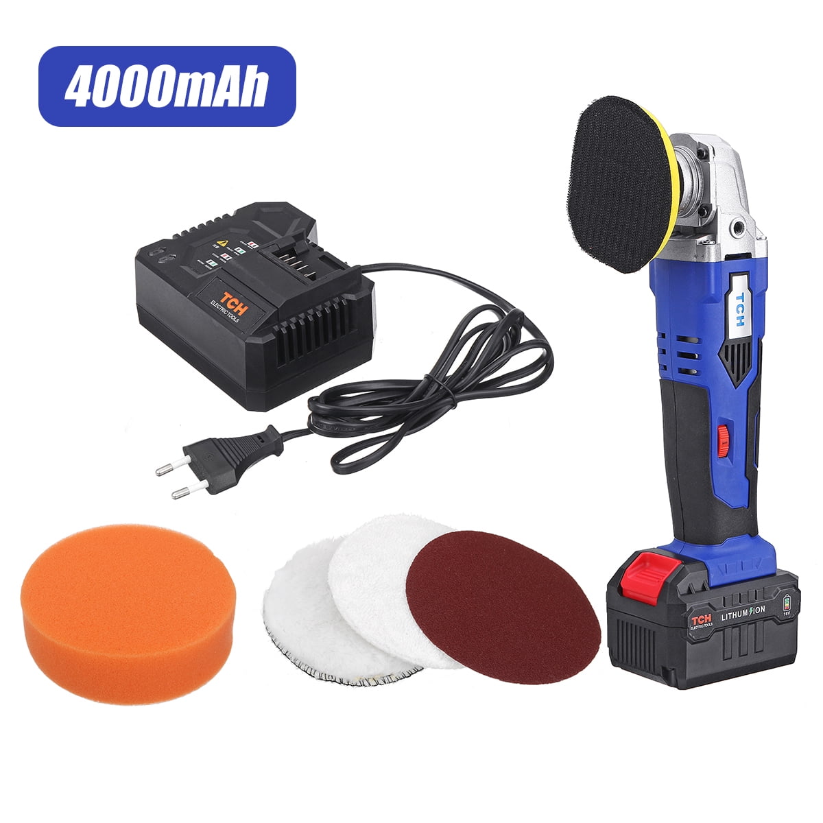 Mini Buffer Cordless Car Polisher With Digital Display | 2000mAh