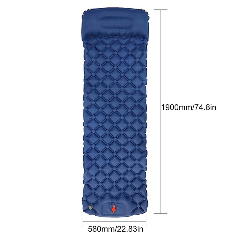 Outdoor Camping Inflatable Air Mattresses Waterproof Sleeping Pad Pillow Bed US 
