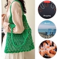 thumbnail image 5 of Kukuzhu Beach Bags for Women, Summer Mesh Beach Tote Bag Hand Woven Beach Bag Weaving Hollow Shoulder Bag Handbag, 5 of 5