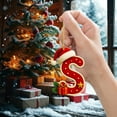thumbnail image 3 of Coollooc 26 Letters Christmas Tree Decoration, Pendant Christmas Tree Ornaments, Personalized DIY Christmas Ornaments Christmas Decoration Xmas Tree Hanging Decor(S,E), 3 of 6