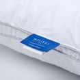 thumbnail image 2 of Melissa Linen King Size Goose Down Feather Pillow, 20" x 36", 1000 Thread Count Turkish Cotton Cover, Luxury Hotel Collection, Soft & Supportive for Side, Back & Stomach Sleepers, 2 of 7