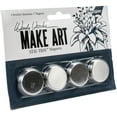 thumbnail image 2 of Wendy Vecchi MAKE ART Stay-tion 1" Magnets 4/Pkg-Brushed Aluminum, 2 of 2