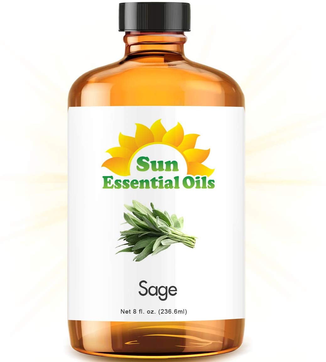 Sun Essentials Sage (Huge 8oz) Best Essential Oil