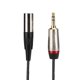 thumbnail image 3 of Adaptador de cable de audio macho de 3,5 mm a mini XLR de 3 pines macho para equipos de fotografía de cámara 2 metros, 3 of 5