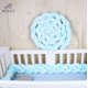 thumbnail image 5 of Parachoques de cuna seguro trenzado para bebé Almohada de felpa con nudo suave Protección y amp; Cojín decorativo largo para cama de guardería para bebés para niños pequeños oso de fresa Electrónica, 5 of 6