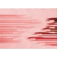 thumbnail image 1 of Ahgly Tapis Rectangulaire Lavable en Machine Intérieur Transitionnel Rose, 8 Pieds x 12 Pieds, 1 of 7