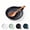 Matte Black, variant on Vesteel Ceramic Spoon Rest, 5.1 inch Kitchen Teardrop Spoon Holder for Countertop, Utensil Rest for Spatula Ladle Tongs, Stove Top Spoon Tray, Heat-Resistant & Dishwasher Safe, Ocean Blue