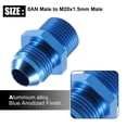 thumbnail image 5 of Unique Bargains Car Blue 8AN Male to M20x1.5mm Male Fitting Adapter Flare Union Coupler Fuel Oil Line Hose End, 5 of 7