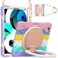 thumbnail image 1 of Funda a juego para iPad Air4 de 10,9 pulgadas con correa para el hombro, soporte de anilla ajustable grande, portalápices y protección contra golpes., 1 of 5
