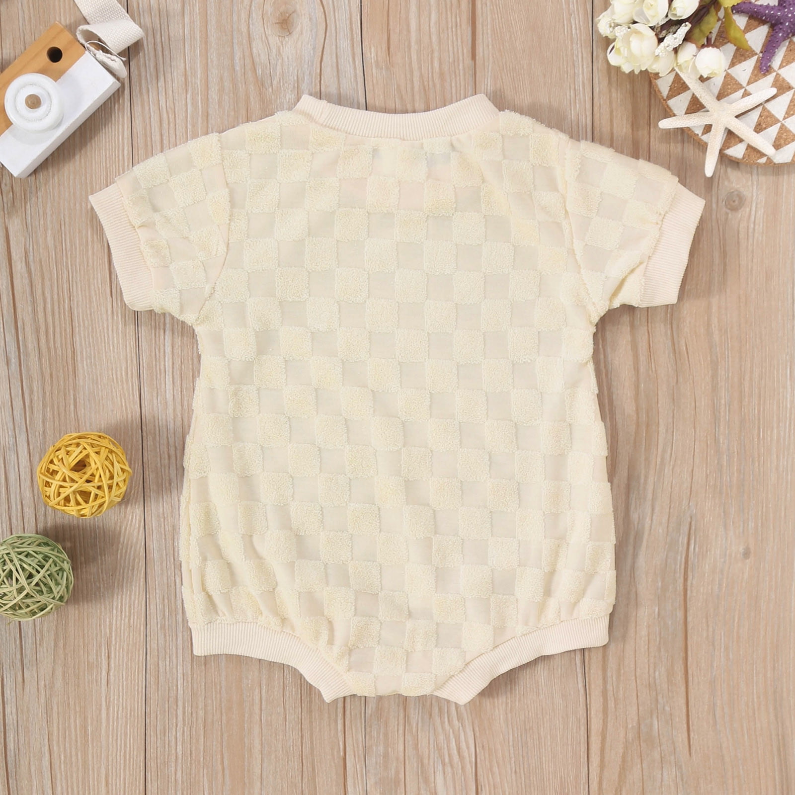 JHLZHS Baby Girl Romper Long Sleeve for Photos Boys Girls Short Sleeve Plaid Romper Bodysuits Clothes for Kids Dress up Cute Baby Girl Clothes Fall