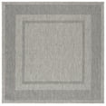 thumbnail image 2 of SAFAVIEH Beach House Joakim Bordered Indoor/Outdoor Area Rug, Gray/Charcoal, 6'7" x 6'7" Square, 2 of 16