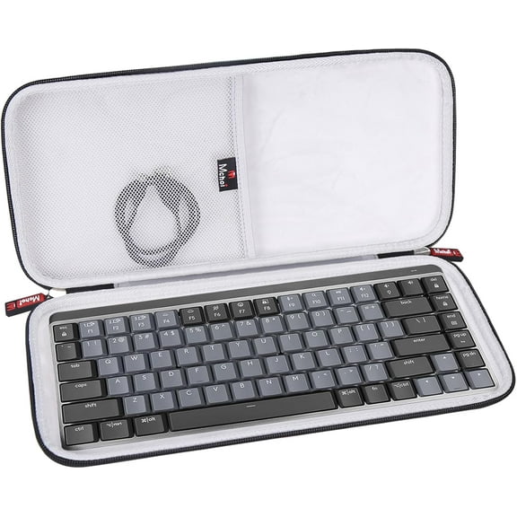 ASIASN-MX Keyboard Case Suitable for MX Mechanical Mini Wireless Illuminated Keyboard, Shockproof Waterproof Keyboard Travel Protective Case (Grey, Case for MX Mechanical Mini)