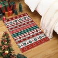 thumbnail image 2 of Hasoo Christmas Home Decor Tree Deer Print Area Rug Washable 2' x 3' Modern Rug for Doormat Non-slip Indoor Red Carpet, 2 of 5