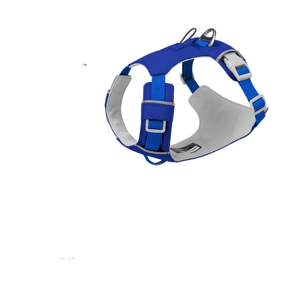 GASTROPOD , Dog Harness, Reflective Soft Padded Everyday Harness with Dual Leash Clips, Adjustable and Lightweight Fit for Training Or Walking for All Dogs, Blue Pool, X-Small