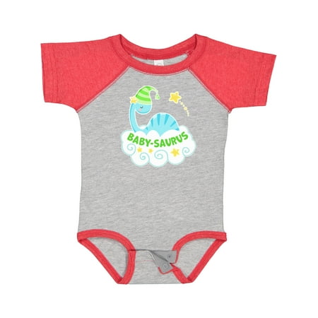 

Inktastic Baby-Saurus with Cute Blue Dinosaur on a Cloud Gift Baby Boy or Baby Girl Bodysuit