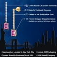 thumbnail image 2 of Gem Stone King 14K Yellow Gold Pink Moissanite and Lab Grown Diamond Dangle Earrings for Women | 2.36 Cttw | Gemstone Birthstone | Octagon 7X5MM, 2 of 6