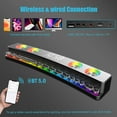 thumbnail image 4 of axGear Haut-Parleurs d'Ordinateur de Bureau FM RGB PC Gaming Barre de Son avec Bluetooth, 4 of 8