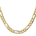 thumbnail image 3 of Auriga Fine Jewelry 14K Yellow Gold 6.75 mm Concave Open Figaro Chain Necklace for Men 28", 3 of 7