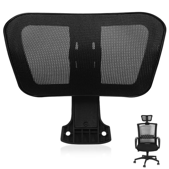 GAXIRE Office Chair Headrest Attachment with Breathable Mesh Fabric, Ergonomic Support, 1 Set for Comfortable Seating