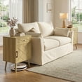 thumbnail image 2 of HOMCOM Nightstand Set of 2, Bedside Table Set with Drawer and Cabinet, Oak, 2 of 10