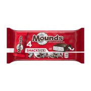 Pack of 4 Mounds Snack Size Coconut & Dark Chocolate Bars, 4 pk - 2.4 oz - Package may vary