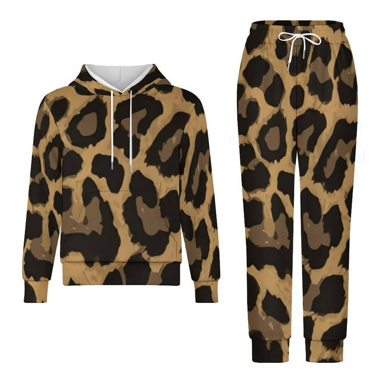 Bybiment 2 Piece Outfits Hoodie for Kids Youth, Print Animal