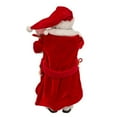 thumbnail image 3 of Kurt Adler 10.5-Inch Fabrich√© Black Santa in Pajamas and Robe, 3 of 3