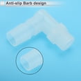 thumbnail image 4 of Unique Bargains Plastic Hose Barb Fitting 9/16" Hose Barb G3/8 Male NPT Elbow Barbed Adapter Aquarium PP Clear 5 Pcs, 4 of 7
