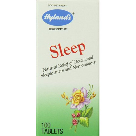 Hyland's Sleep Relief Tablets, Natural Relief of Occasional Sleeplessness and Nervousness, 100 Count - 100